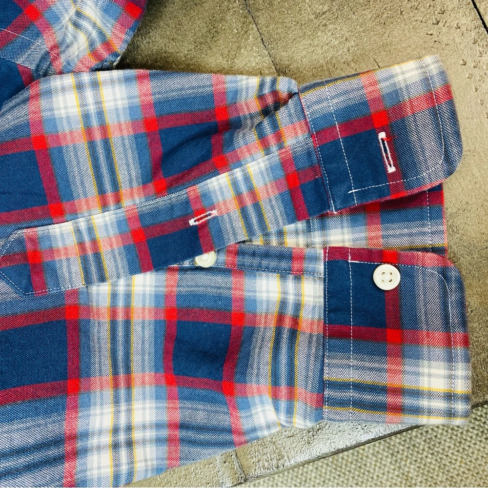 Polo Ralph Lauren Men’s Shirt Classic Fit Navy Red Plaid Pattern Size XXL - Picture 8 of 12